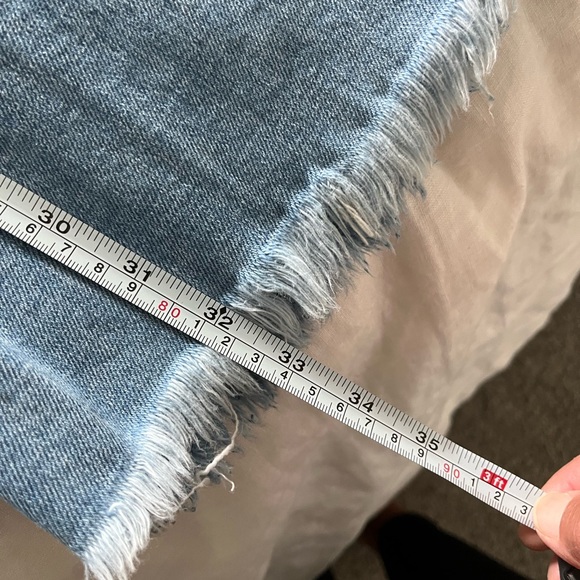 NWOT! RARE Free People Two Tone Color Blocked Flares Jeans - Picture 6 of 8